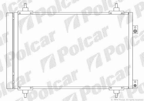 Polcar 5780K8C1S - Kondenzator, klima-Uređaj www.molydon.hr