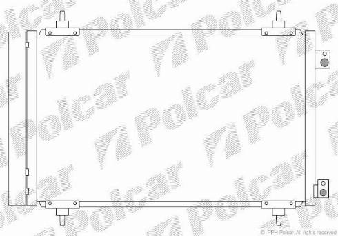 Polcar 5787K8C4S - Kondenzator, klima-Uređaj www.molydon.hr