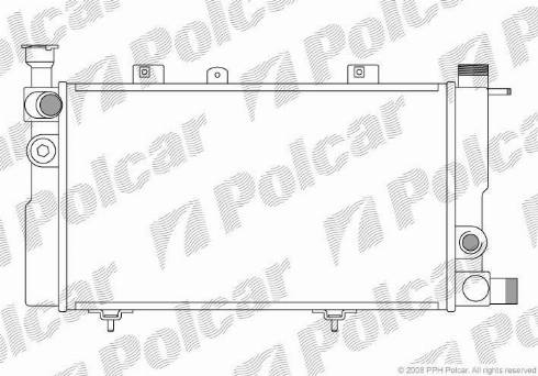 Polcar 572208A1 - Hladnjak, hladjenje motora www.molydon.hr