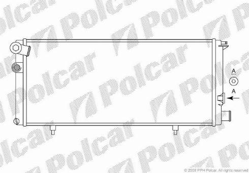 Polcar 572208A2 - Hladnjak, hladjenje motora www.molydon.hr