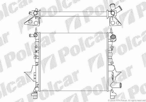 Polcar 600408-1 - Hladnjak, hladjenje motora www.molydon.hr