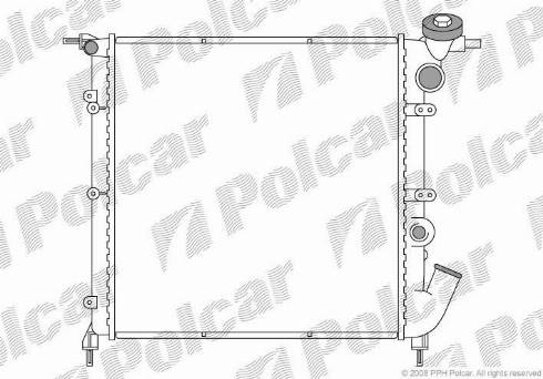 Polcar 600608-1 - Hladnjak, hladjenje motora www.molydon.hr