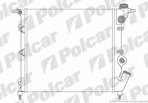 Polcar 601908A2 - Hladnjak, hladjenje motora www.molydon.hr