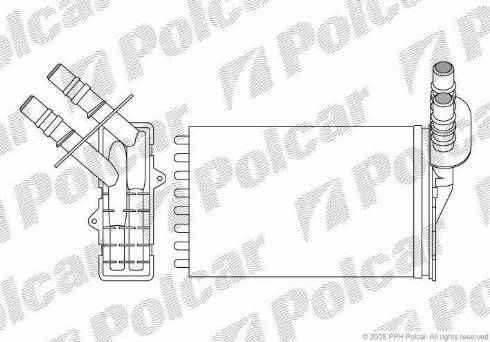 Polcar 6015N8-1 - Izmjenjivač topline, grijanje unutrasnjeg prostora www.molydon.hr