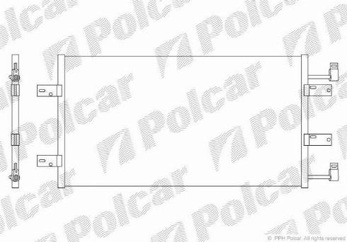 Polcar 6026K8C2 - Kondenzator, klima-Uređaj www.molydon.hr