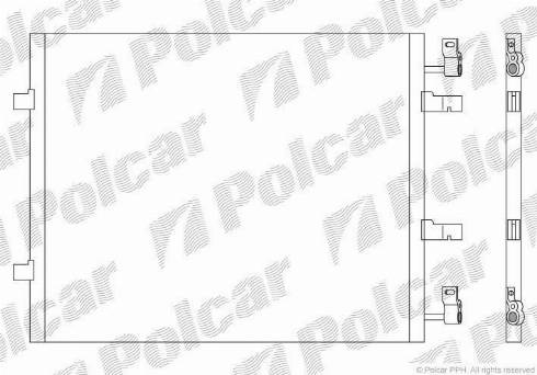 Polcar 6027K8C1S - Kondenzator, klima-Uređaj www.molydon.hr