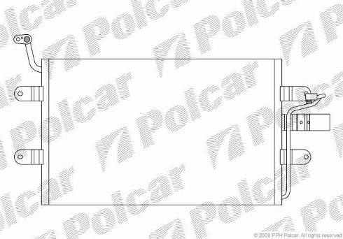 Polcar 6714K8C1 - Kondenzator, klima-Uređaj www.molydon.hr