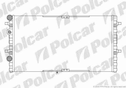 Polcar 671608A1 - Hladnjak, hladjenje motora www.molydon.hr