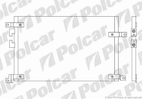 Polcar 1408K8C1 - Kondenzator, klima-Uređaj www.molydon.hr