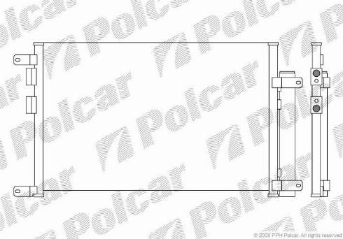 Polcar 1408K8C2 - Kondenzator, klima-Uređaj www.molydon.hr