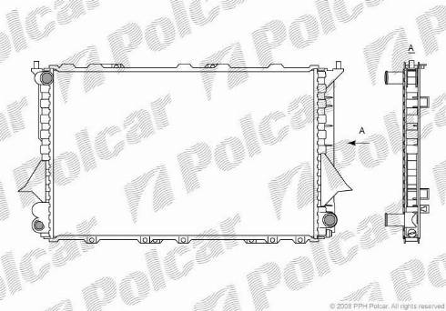 Polcar 131608-4 - Hladnjak, hladjenje motora www.molydon.hr