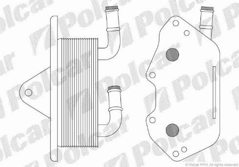 Polcar 1335L8-1 - Uljni hladnjak, ulje za motor www.molydon.hr