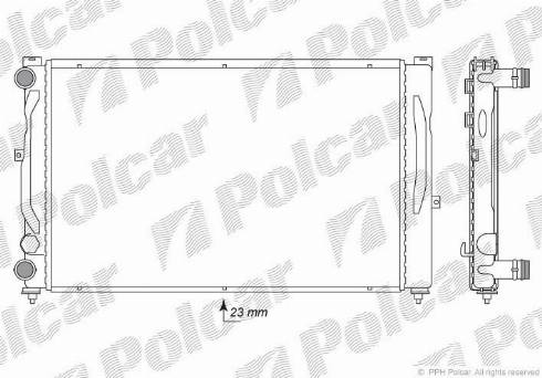 Polcar 13240802 - Hladnjak, hladjenje motora www.molydon.hr