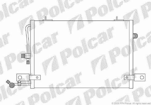 Polcar 1326K8C1 - Kondenzator, klima-Uređaj www.molydon.hr