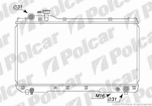 Polcar 8144081K - Hladnjak, hladjenje motora www.molydon.hr