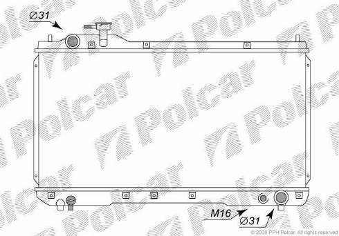 Polcar 8144082K - Hladnjak, hladjenje motora www.molydon.hr