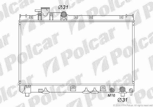 Polcar 8156081K - Hladnjak, hladjenje motora www.molydon.hr