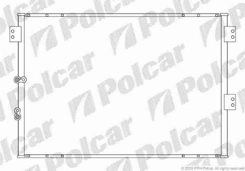 Polcar 8166K8C1 - Kondenzator, klima-Uređaj www.molydon.hr