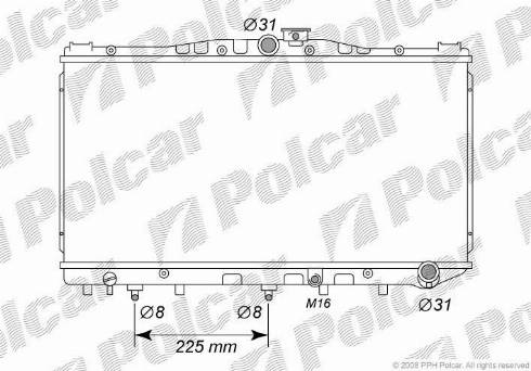 Polcar 8109087K - Hladnjak, hladjenje motora www.molydon.hr