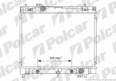 Polcar 8105082K - Hladnjak, hladjenje motora www.molydon.hr