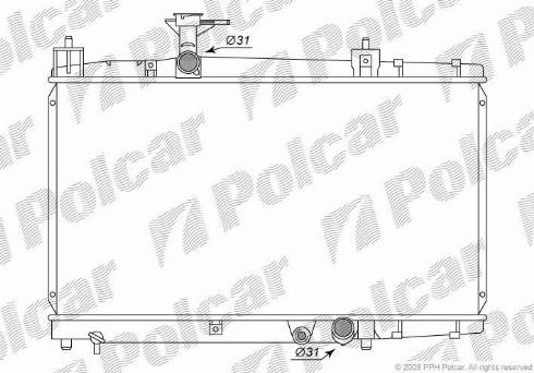 Polcar 8103085K - Hladnjak, hladjenje motora www.molydon.hr