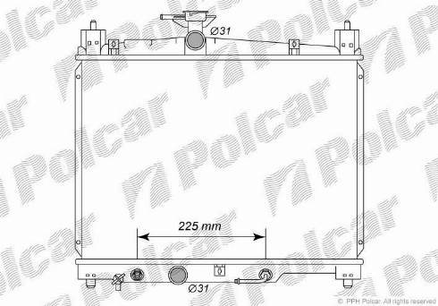 Polcar 8103086K - Hladnjak, hladjenje motora www.molydon.hr