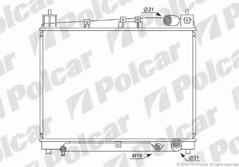 Polcar 8103083K - Hladnjak, hladjenje motora www.molydon.hr