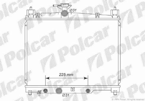 Polcar 810308-2 - Hladnjak, hladjenje motora www.molydon.hr