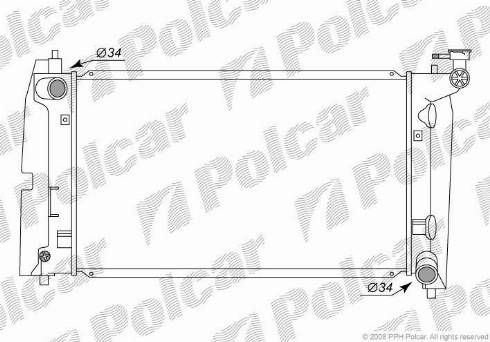 Polcar 8113084K - Hladnjak, hladjenje motora www.molydon.hr