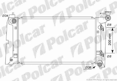 Polcar 8113083K - Hladnjak, hladjenje motora www.molydon.hr