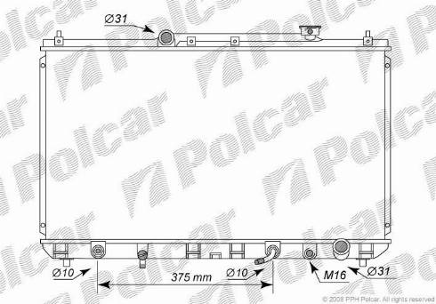 Polcar 8135082K - Hladnjak, hladjenje motora www.molydon.hr