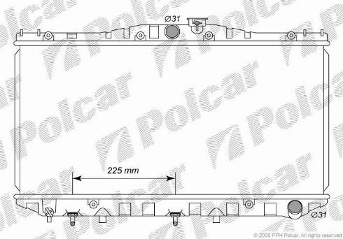 Polcar 813008-4 - Hladnjak, hladjenje motora www.molydon.hr