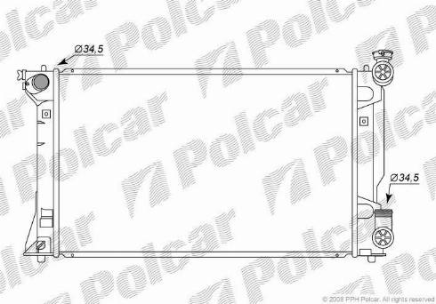 Polcar 8125083K - Hladnjak, hladjenje motora www.molydon.hr