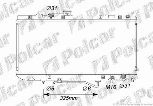 Polcar 8121082K - Hladnjak, hladjenje motora www.molydon.hr