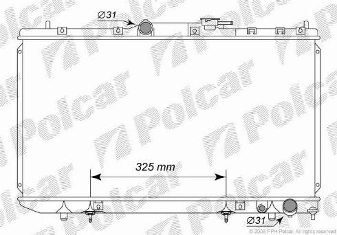 Polcar 8122087K - Hladnjak, hladjenje motora www.molydon.hr