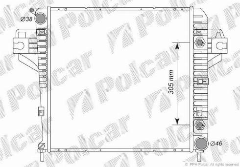 Polcar 3410081K - Hladnjak, hladjenje motora www.molydon.hr