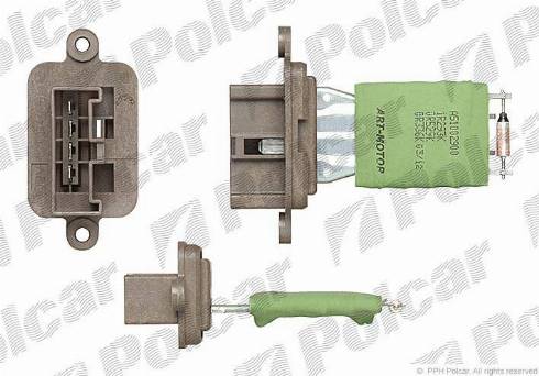 Polcar 3002KST1X - Otpornik, ventilator kabine/unutrasnjeg prostora www.molydon.hr