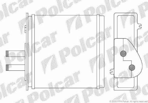 Polcar 3017N8-1 - Izmjenjivač topline, grijanje unutrasnjeg prostora www.molydon.hr