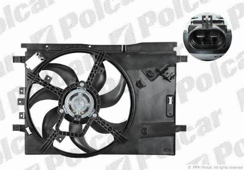 Polcar 302423W6 - Ventilator, hladjenje motora www.molydon.hr