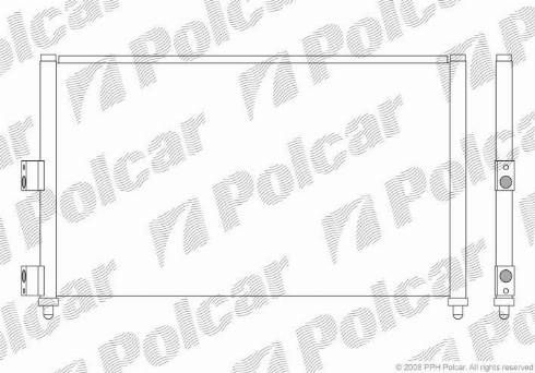 Polcar 3023K8C3 - Kondenzator, klima-Uređaj www.molydon.hr