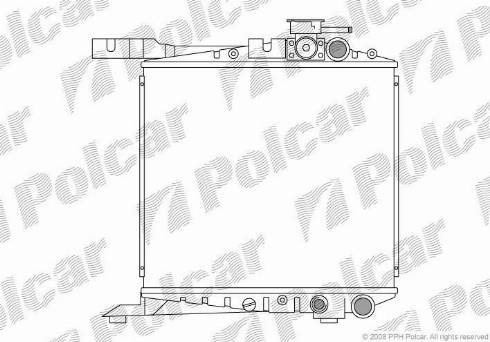 Polcar 3804081K - Hladnjak, hladjenje motora www.molydon.hr
