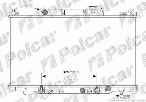 Polcar 3876082K - Hladnjak, hladjenje motora www.molydon.hr