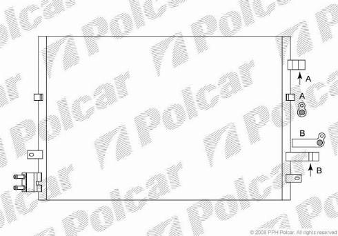 Polcar 3218K8C3 - Kondenzator, klima-Uređaj www.molydon.hr