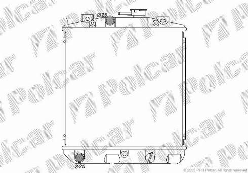 Polcar 2603081K - Hladnjak, hladjenje motora www.molydon.hr
