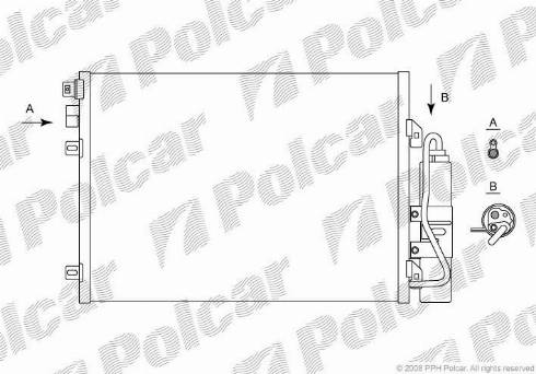 Polcar 2800K81X - Kondenzator, klima-Uređaj www.molydon.hr