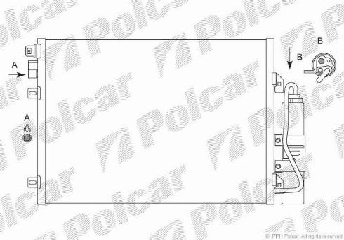 Polcar 2801K81X - Kondenzator, klima-Uređaj www.molydon.hr