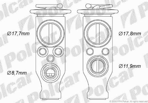 Polcar 2329KZ-1 - Ekspanzioni ventil, klima-Uređaj www.molydon.hr