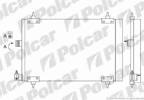 Polcar 2327K8C2 - Kondenzator, klima-Uređaj www.molydon.hr