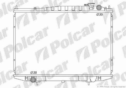 Polcar 2796083K - Hladnjak, hladjenje motora www.molydon.hr