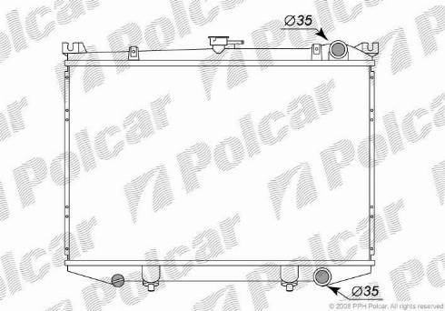 Polcar 2768082K - Hladnjak, hladjenje motora www.molydon.hr